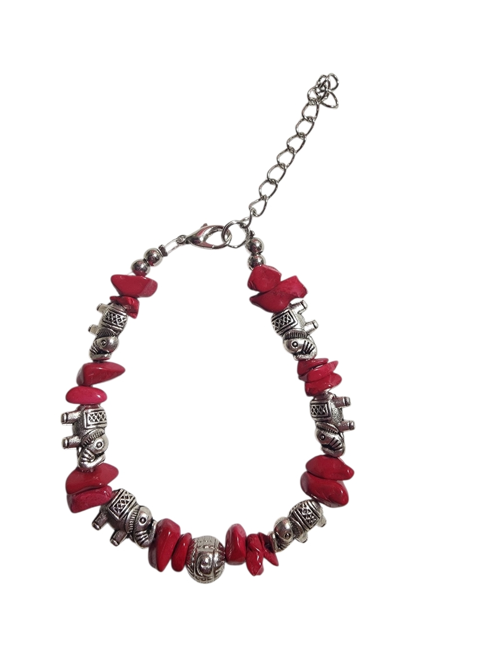 (5)Red jasper bracelets  -handmade by me
